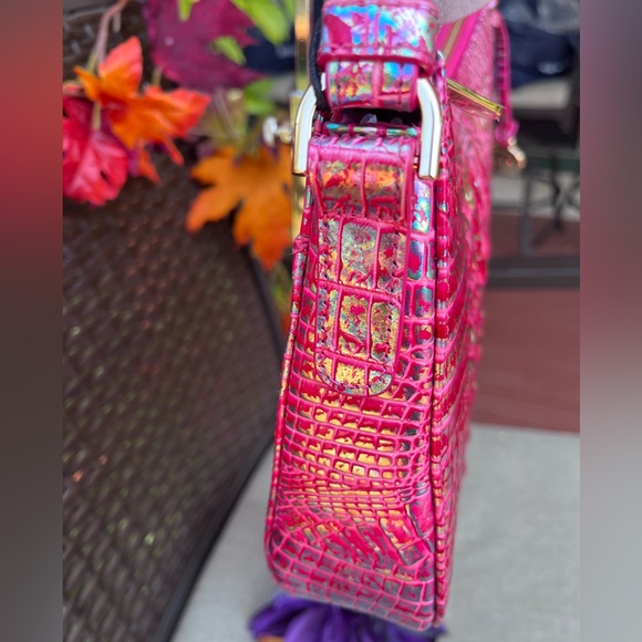 NWT Brahmin Shayna MAGENTA WONDERLAND Melbourne Crossbody - Picture 7 of 15